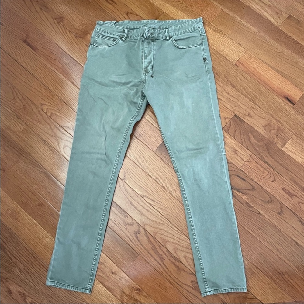 Ksubi Men's Light Sage Green Skinny Jeans